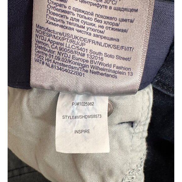 NYDJ Waist Match Marilyn Straight Jeans 90s stretchy tummy tuck‎ sz M - Picture 10 of 11